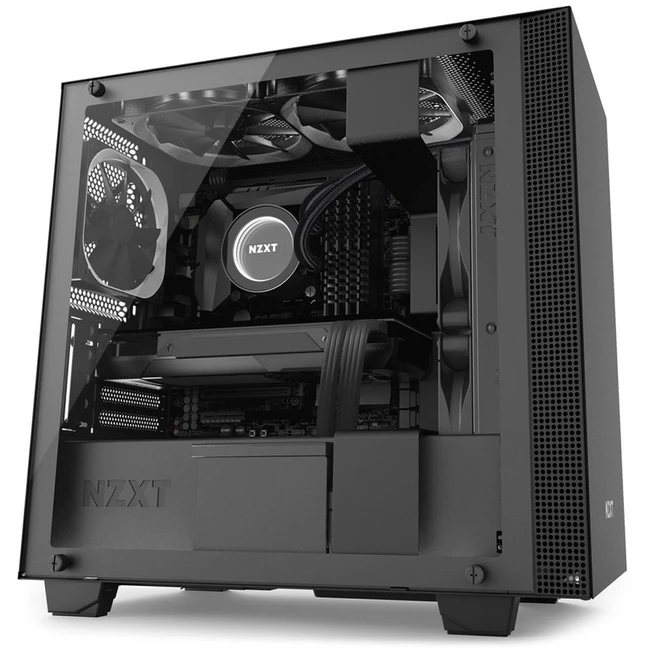 Корпус NZXT H400i SMART M-ATX MATTE BLACK/BLACK CA-H400W-BB