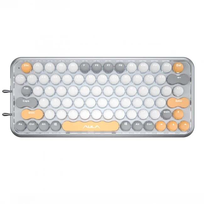 Клавиатура Aula F3680 gray Беспроводная, Bluetooth
