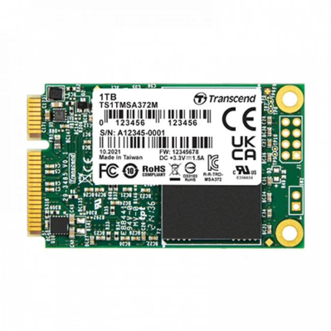 Внутренний накопитель Transcend TS256GMSA372I SSD (твердотельные), 256 ГБ, mSATA, SATA