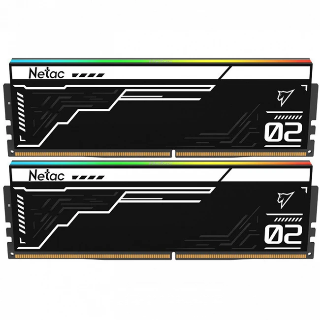 ОЗУ Netac Shadow II RGB NTS2D5P68DP-32K DIMM, DDR5, 32 Гб (2 х 16 Гб), 6800 МГц