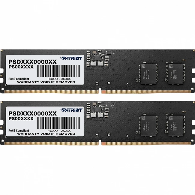 ОЗУ Patriot PSD564G5600K DIMM, DDR5, 64 Гб (2 х 32 Гб), 6000 МГц