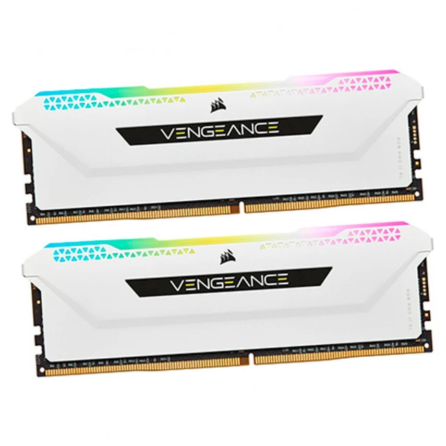 ОЗУ Corsair Vengeance RGB PRO SL CMH16GX4M2E3200C16W (DIMM, DDR4, 16 Гб (2 х 8 Гб), 3200 МГц)