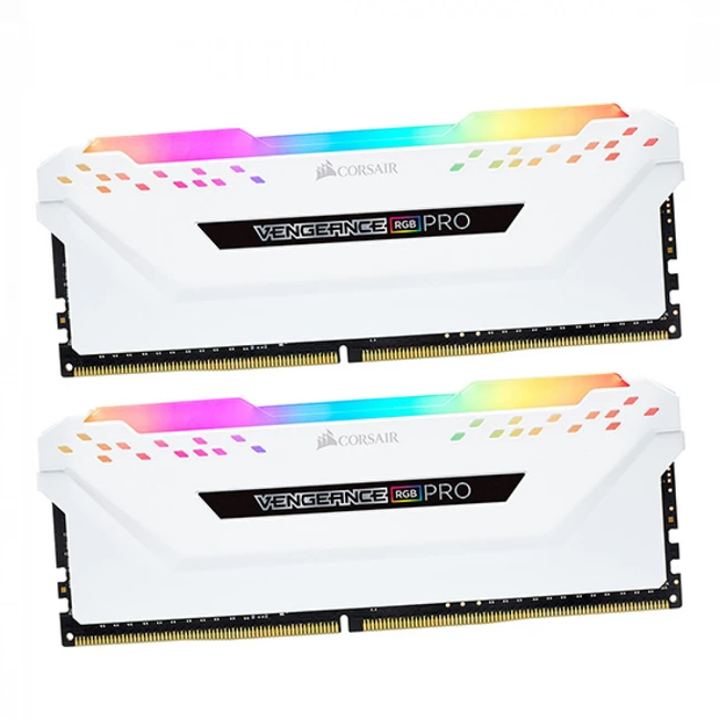 ОЗУ Corsair Vengeance RGB PRO CMW16GX4M2C3200C16W DIMM, DDR4, 16 Гб (2 х 8 Гб), 3200 МГц