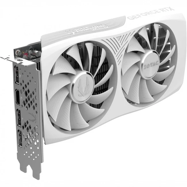 Видеокарта Zotac RTX 4060 8GB Twin Edge OC White Edition ZT-D40600Q-10M (8 ГБ)