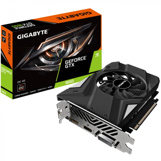 Видеокарта Gigabyte GTX 1650 GV-N1656OC-4GD 4.0 (4 ГБ)
