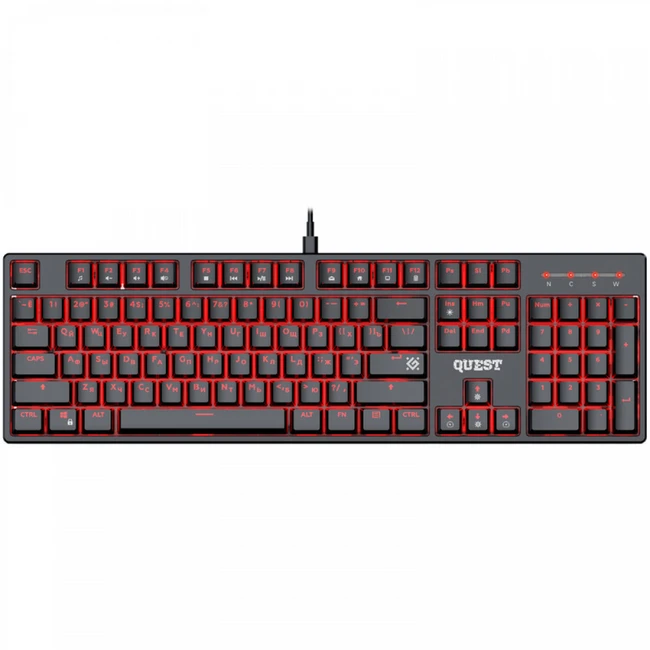 Клавиатура Defender Quest GK-596 Black 45596 (Проводная, USB)