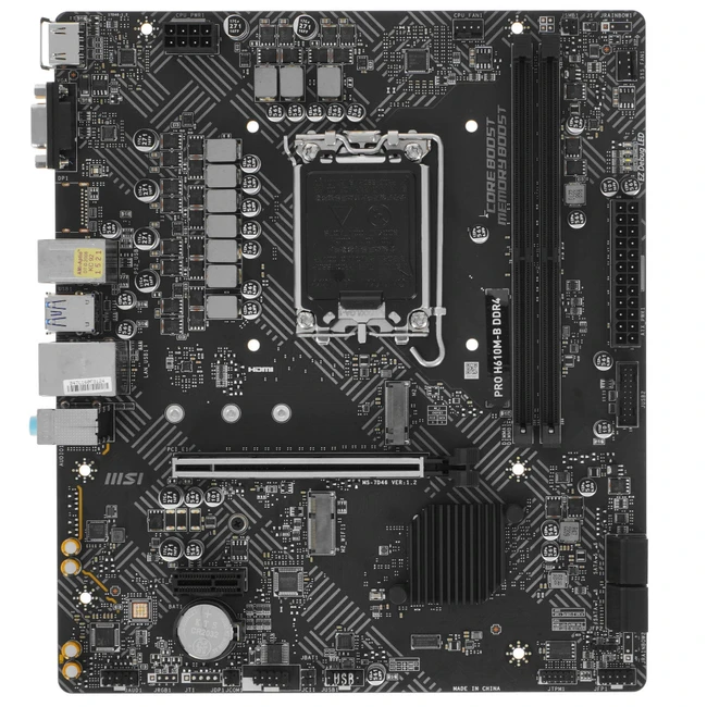 Материнская плата MSI PRO H610M-B Micro-ATX, LGA 1700