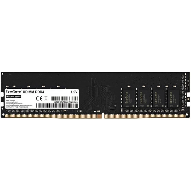 ОЗУ ExeGate HiPower EX295289RUS DIMM, DDR4, 32 Гб, 3200 МГц