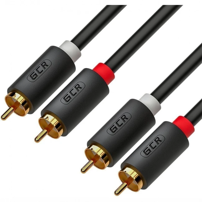 Кабель интерфейсный Greenconnect GCR-53113 (RCA x2 - RCA x2)