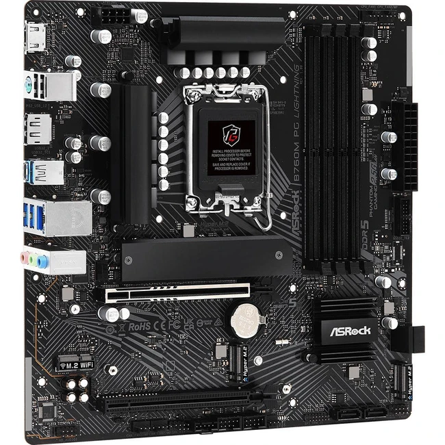 Материнская плата ASRock B760M PG Lightning 90-MXBM20-A0UAYZ (Micro-ATX, LGA 1700)