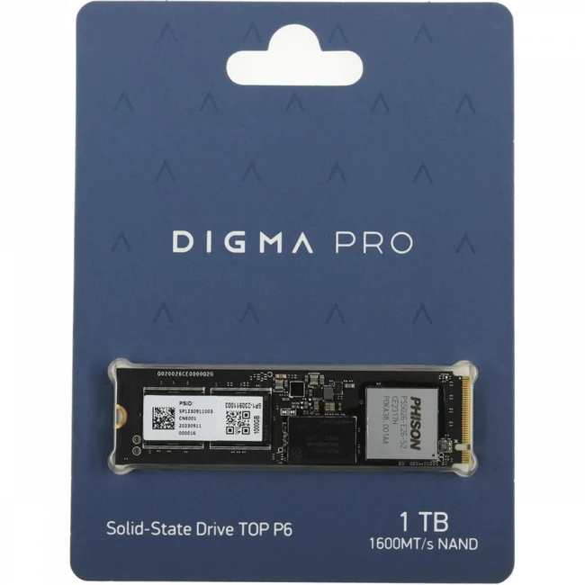 Внутренний накопитель Digma Pro Top P6 DGPST5001TP6T6 (SSD (твердотельные), 1 ТБ, M.2, PCIe)