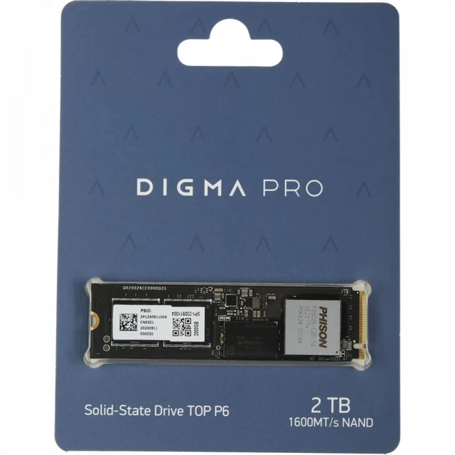 Жесткий диск Digma Pro Top P6 DGPST5002TP6T6 SSD (твердотельные), 2 ТБ, M.2