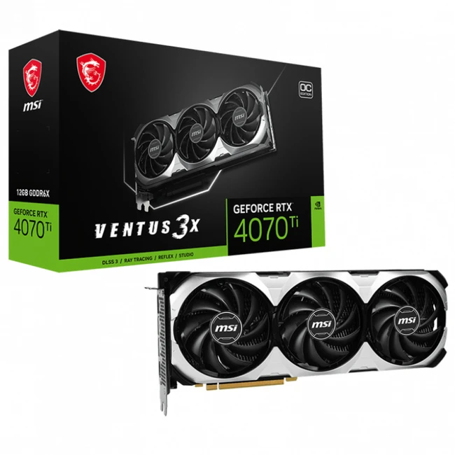 Видеокарта MSI GeForce RTX 4070 Ti VENTUS 3X OC RTX4070TI VENT 3XE 12G OC (12 ГБ)