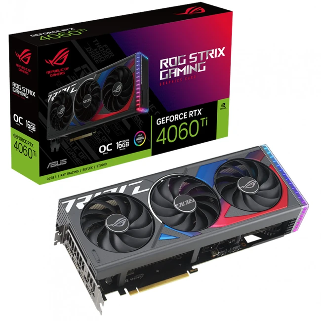 Видеокарта Asus ROG Strix GeForce RTX 4060 Ti OC 90YV0JI0-M0NA00 (16 ГБ)