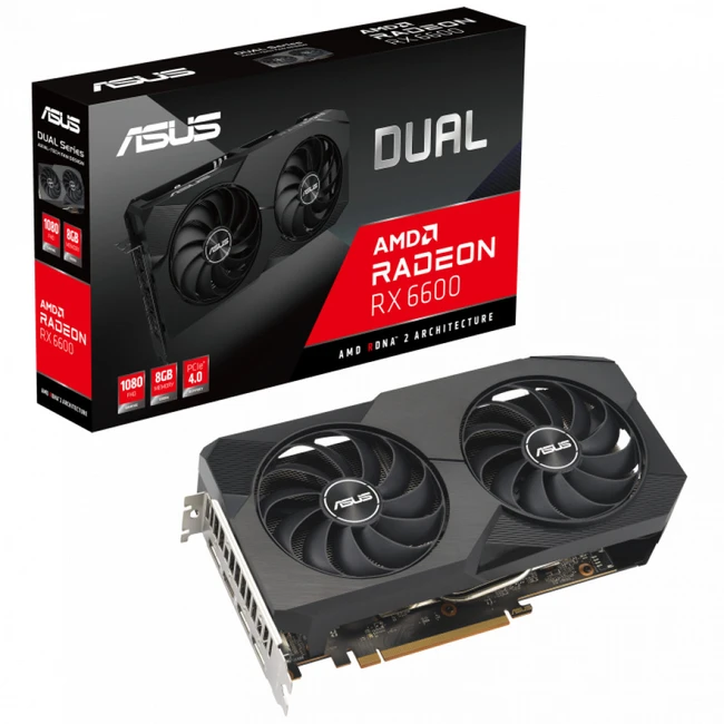 Видеокарта Asus DUAL Radeon RX6600 V2 90YV0GP2-M0NA00 (8 ГБ)