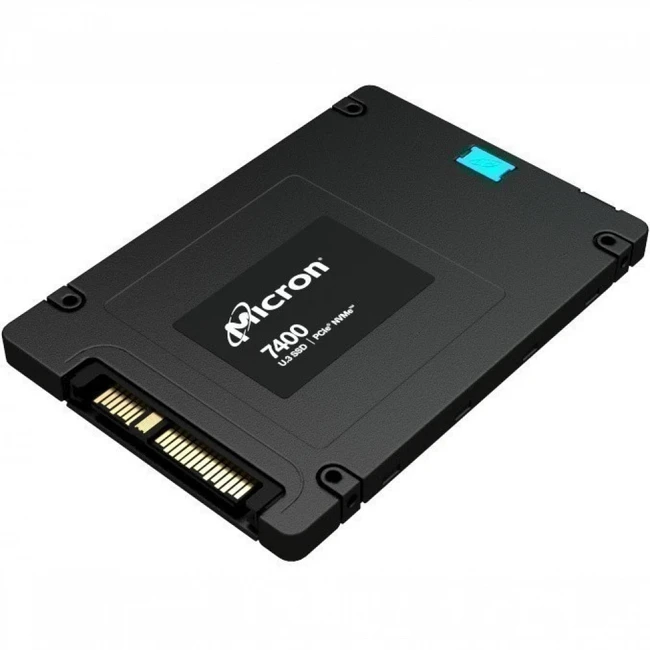 Жесткий диск Micron 7400 Max MTFDKCC3T2TFC-1AZ1ZABYY SSD (твердотельные), 3200 ГБ, 2.5 дюйма, U.3