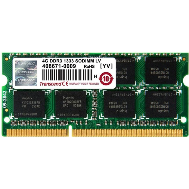 ОЗУ Transcend 4 ГБ TS512MSK64W3N SO-DIMM, DDR3, 4 Гб, 1333 МГц