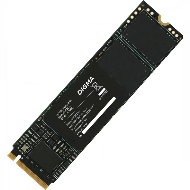 Внутренний жесткий диск Digma Meta M6E DGSM4512GM6ET (SSD (твердотельные), 512 ГБ, M.2, PCIe)