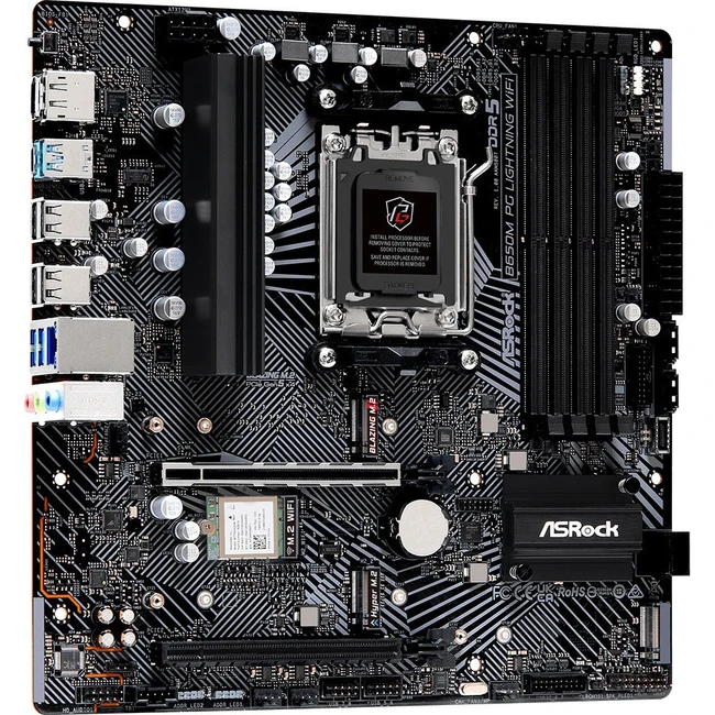 Материнская плата ASRock B650M PG Lightning WIFI B650M PG LIGHTNING WIFI (Micro-ATX, AMD AM5)