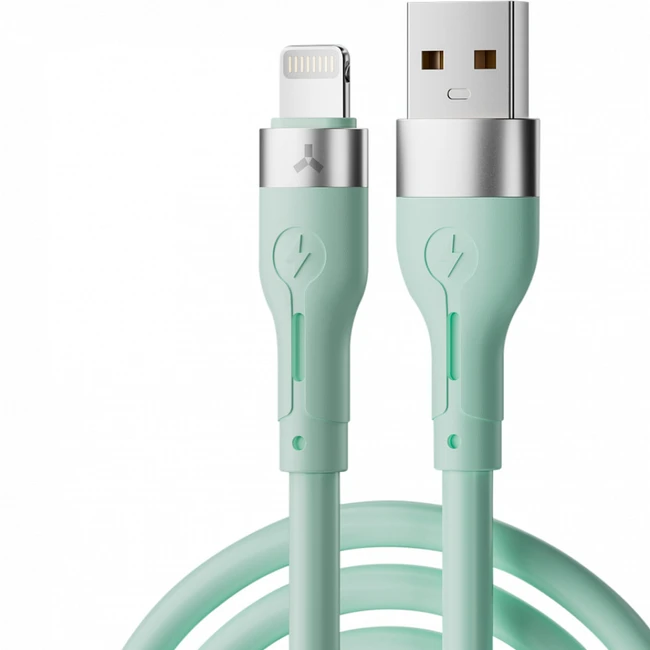 Кабель интерфейсный Accesstyle AL24-S100 Light Green (USB Type A - Lightning (8pin))