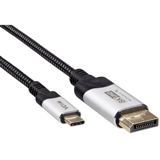 Кабель интерфейсный VCOM CU422VB-1.8 USB Type C - Display порт