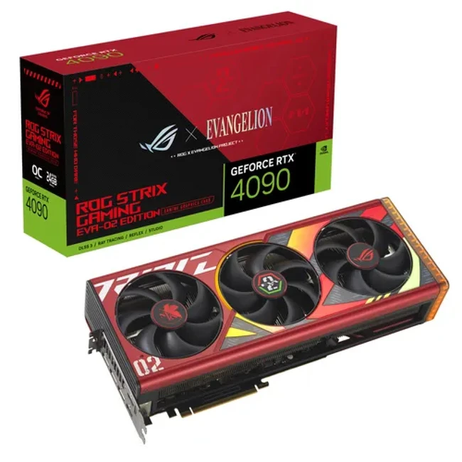 Видеокарта Asus ROG STRIX GeForce RTX 4090 OC EVA-02 Edition 90YV0ID5-M0NM00 (24 ГБ)