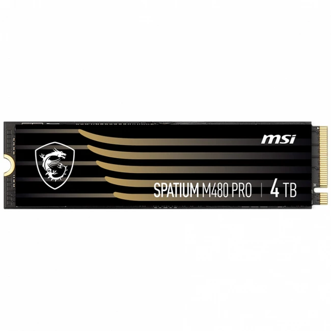 Внутренний жесткий диск MSI SPATIUM M480 PRO PCIe 4.0 NVMe M.2 4TB (SSD (твердотельные), 4 ТБ, M.2)