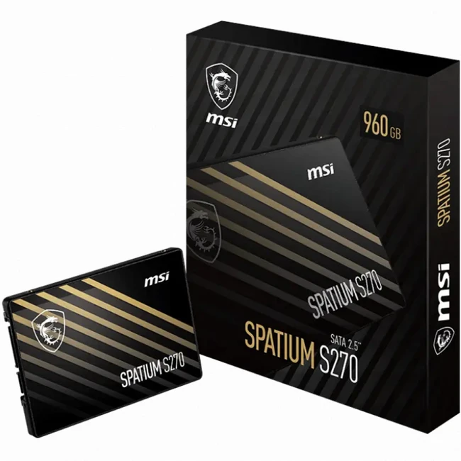 Внутренний жесткий диск MSI SPATIUM S270 S270 SATA 2.5" 240GB (SSD (твердотельные), 240 ГБ, 2.5 дюйма, SATA)