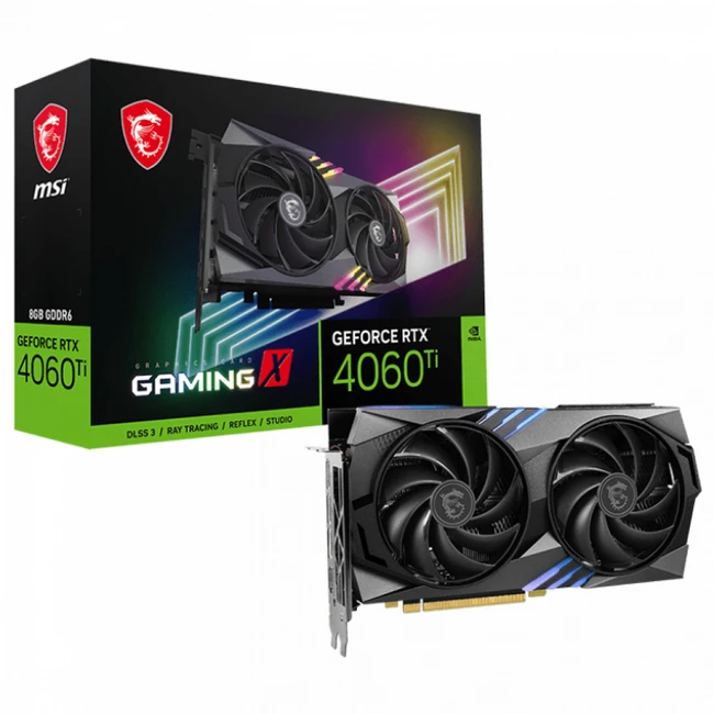 Видеокарта MSI GeForce RTX 4060 Ti GAMING X GeForce RTX 4060 Ti GAMING 8G (8 ГБ)