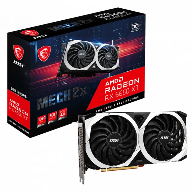 Видеокарта MSI Radeon RX 6650 XT MECH 2X OC RX 6650 XT MECH 2X 8G (8 ГБ)