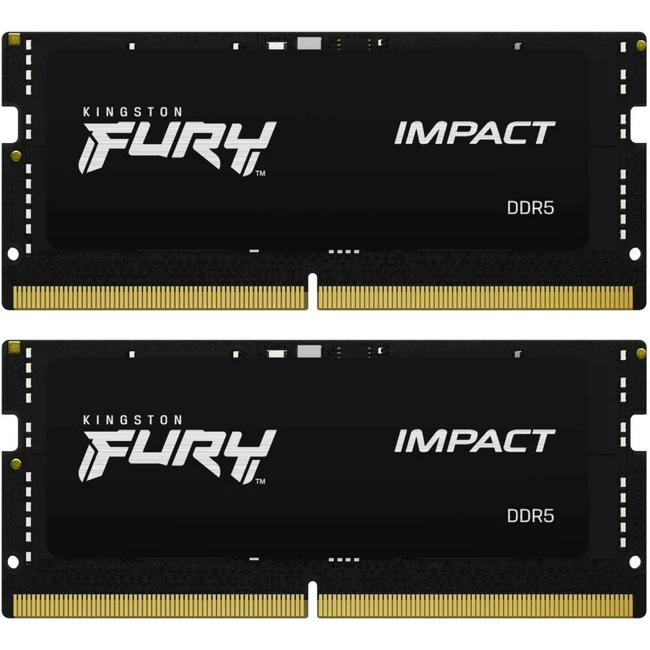 ОЗУ Kingston Fury Impact KF560S38IBK2-32 (SO-DIMM, DDR5, 32 Гб (2 х 16 Гб), 6000 МГц)