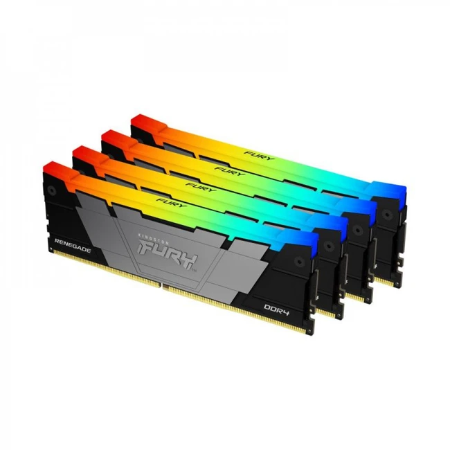 ОЗУ Kingston FURY Renegade RGB KF436C16RB12AK4/64 DIMM, DDR4, 64 Гб (4 х 16 Гб), 3600 МГц