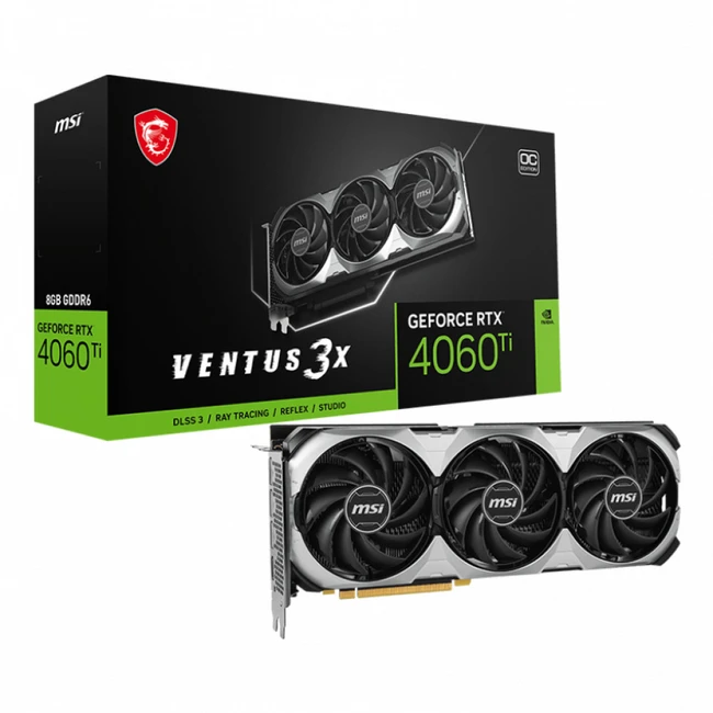 Видеокарта MSI GeForce RTX 4060 Ti VENTUS 3X 8G (8 ГБ)