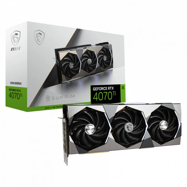 Видеокарта MSI GeForce RTX 4070Ti SUPRIM SE 4070 TI SUPRIM SE 12G (12 ГБ)