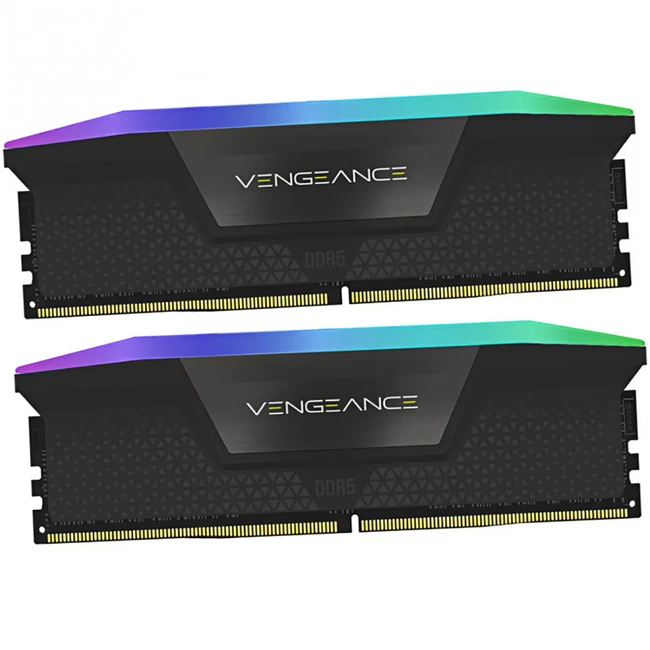ОЗУ Corsair Vengeance RGB CMH32GX5M2B6400C36 (DIMM, DDR5, 32 Гб (2 х 16 Гб), 6400 МГц)
