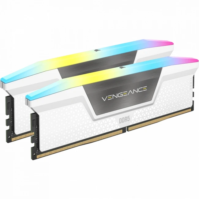 ОЗУ Corsair Vengeance RGB CMH64GX5M2B6000C40W (DIMM, DDR5, 64 Гб (2 х 32 Гб), 6000 МГц)