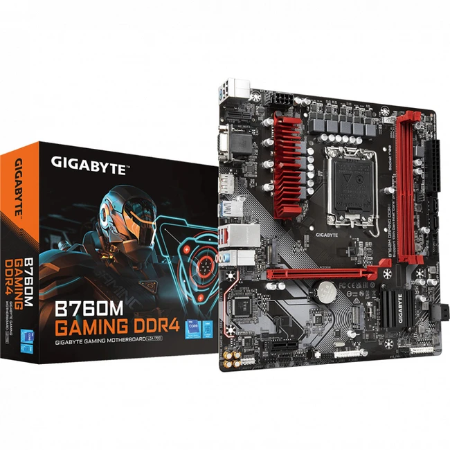 Материнская плата Gigabyte B760M GAMING DDR4 1.1 (Micro-ATX, LGA 1700)