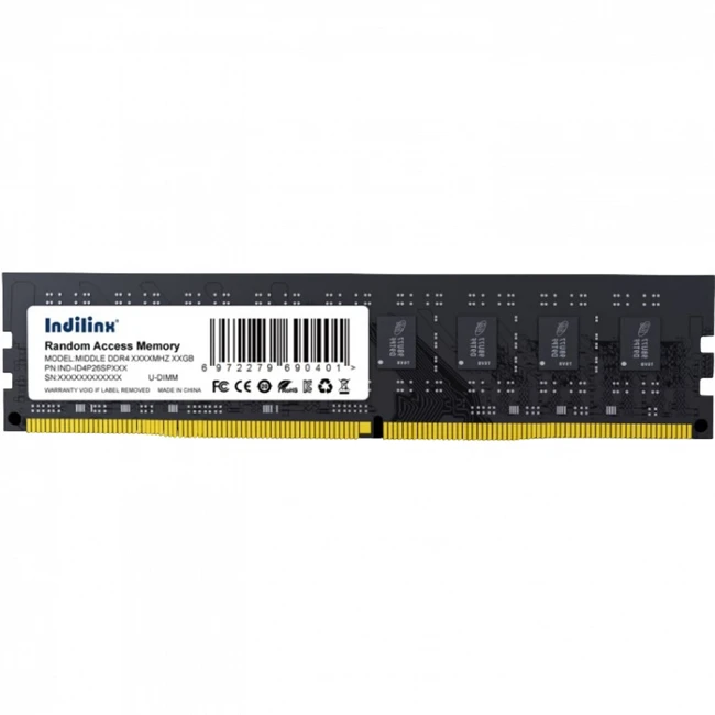 ОЗУ Indilinx ID4P32SP08X IND-ID4P32SP08X DIMM, DDR4, 8 Гб, 3200 МГц