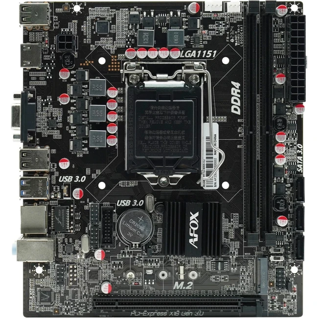 Материнская плата AFOX IH110D4-MA5-V2 (Micro-ATX, LGA 1151)