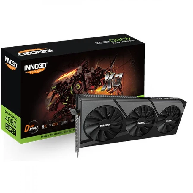 Видеокарта Inno3D GeForce RTX 4080 SUPER X3 N408S3-166X-18703552 (16 ГБ)