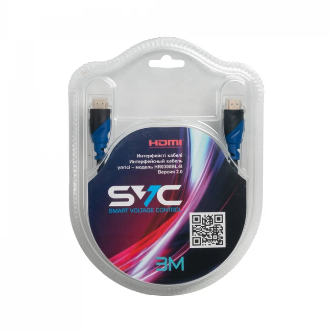 Кабель интерфейсный SVC HR0300BL-B HDMI - HDMI