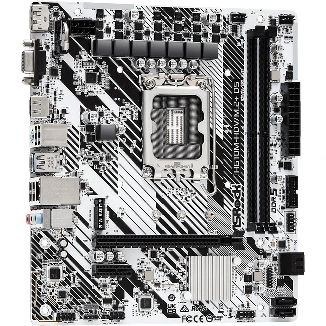 Материнская плата ASRock H610M-HDV/M.2+D5 Micro-ATX, LGA 1700