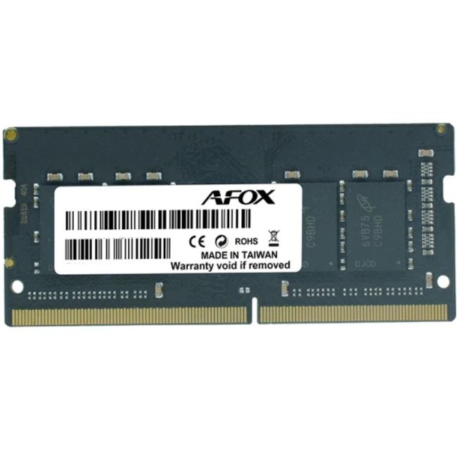 ОЗУ AFOX AFSD416FS1P (SO-DIMM, DDR4, 16 Гб, 2666 МГц)