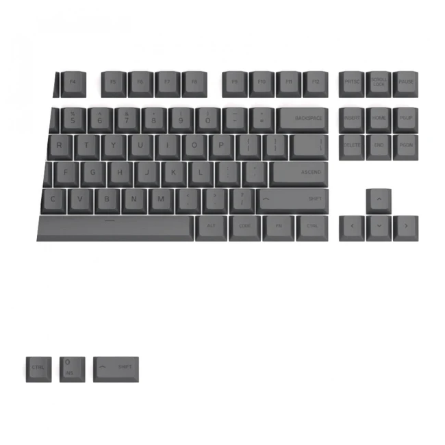 Аксессуар для ПК и Ноутбука GLORIOUS GPBT Keycaps Black Ash GLO-KC-GPBT-B Кейкапы