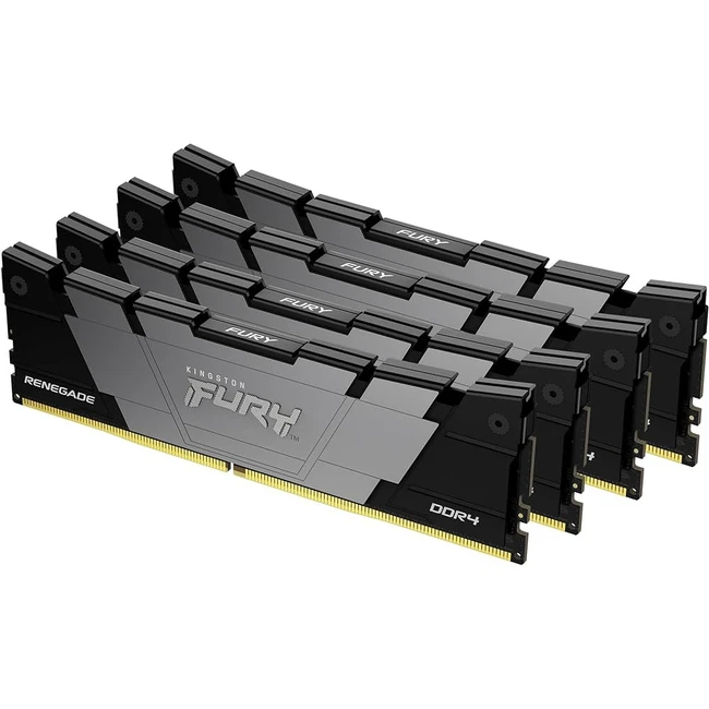 ОЗУ Kingston FURY Renegade Black KF432C16RB2K4/32 DIMM, DDR4, 32 Гб (4 х 8 Гб), 2666 МГц