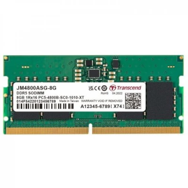 ОЗУ Transcend JM4800ASG-8G SO-DIMM, DDR5, 8 Гб, 4800 МГц