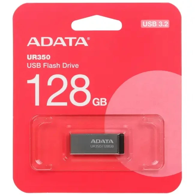 USB флешка (Flash) ADATA UR350 UR350-128G-RSR/BK 128 ГБ