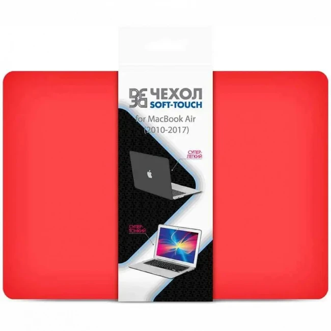 Аксессуар для ПК и Ноутбука FDF MacCase-05 DF MACCASE-05 (RED) (Накладка)