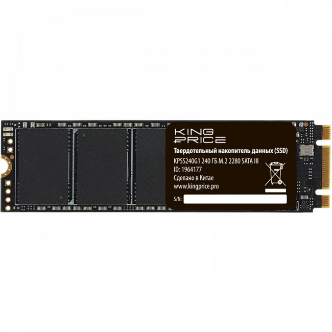Внутренний жесткий диск KingPrice KPSS240G1 (SSD (твердотельные), 240 ГБ, M.2, SATA)