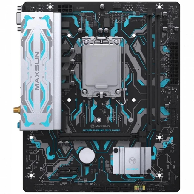 Материнская плата Maxsun  B760M GAMING WIFI GANK MS-B760M GAMING WIFI GANK Micro-ATX, LGA 1700